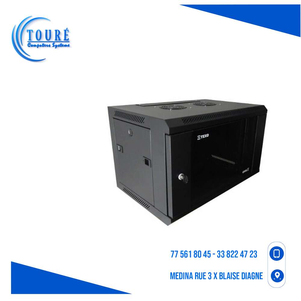 Coffret Mural Réseau 19 Pouces - 2 Zones De 3U, Capacité 100 Kg - Pour Montage De Switch, Panneaux De Brassage